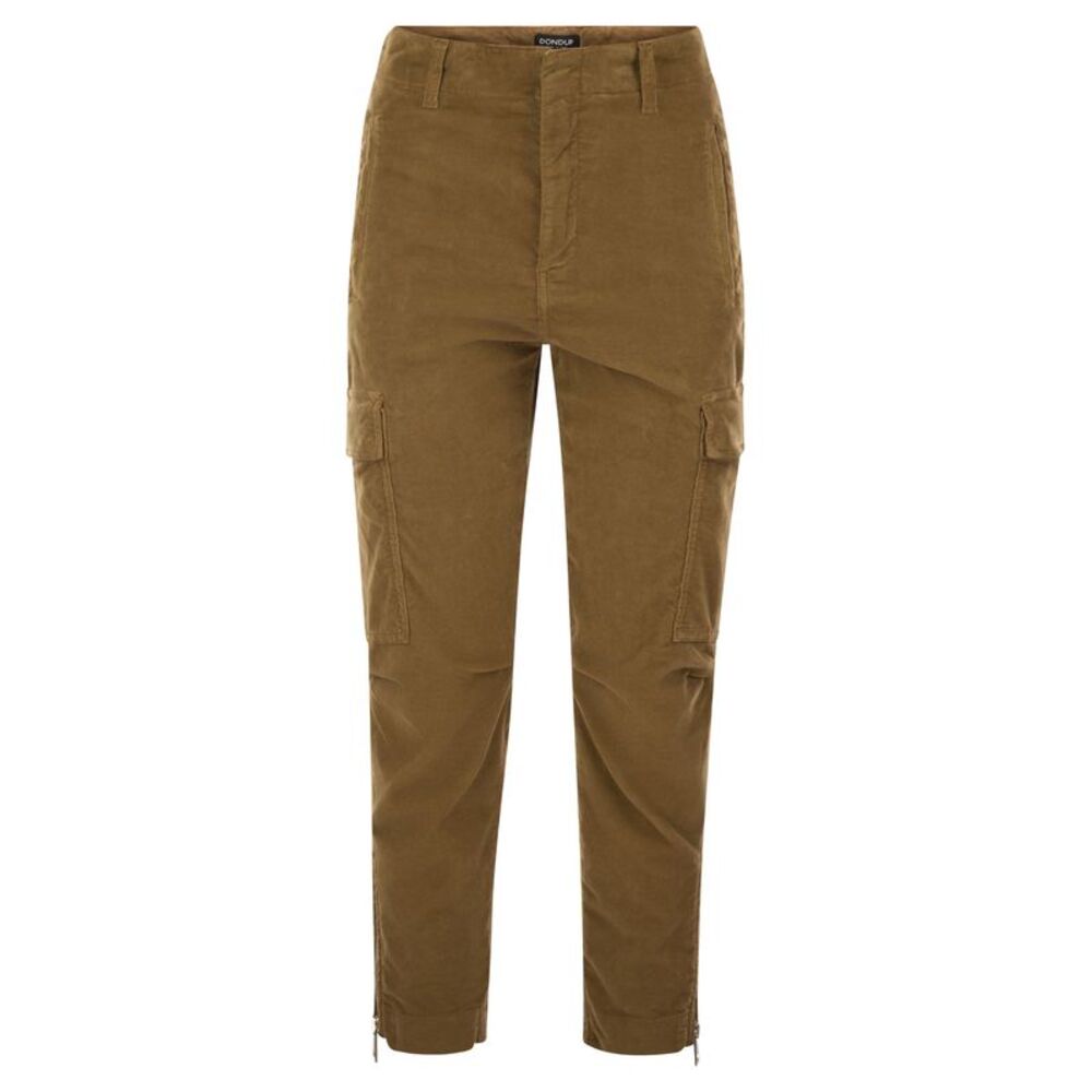 Dondup Women Velvet Cargo Pants - Eve